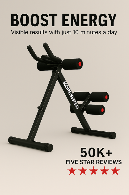 Adjustable Ab Machine for Home Gym - Foldable and Adjustable for any Height